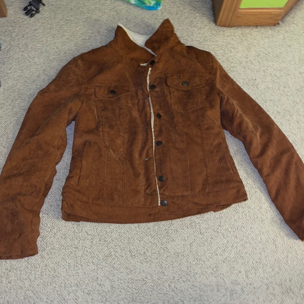 Orange fluffy jacket